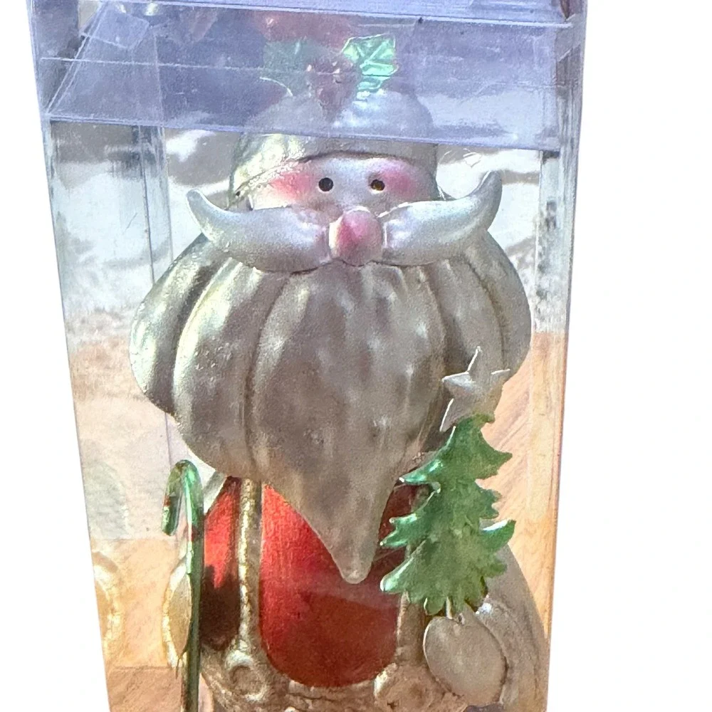 Pier 1 Imports Santa Claus Bobble Head Handcrafted Wine Bottle Stopper Christmas